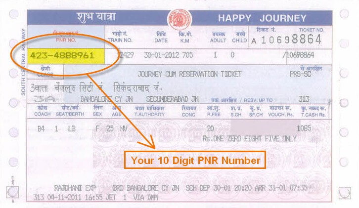 PNR Status 1